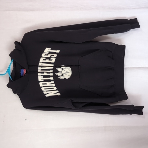 Champion NWMSU Northwest Black Hooded Sweatshirt Size Small - Picture 1 of 5